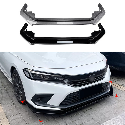Front Bumper Lip Splitter for Honda Civic 11th Gen Series 2021+