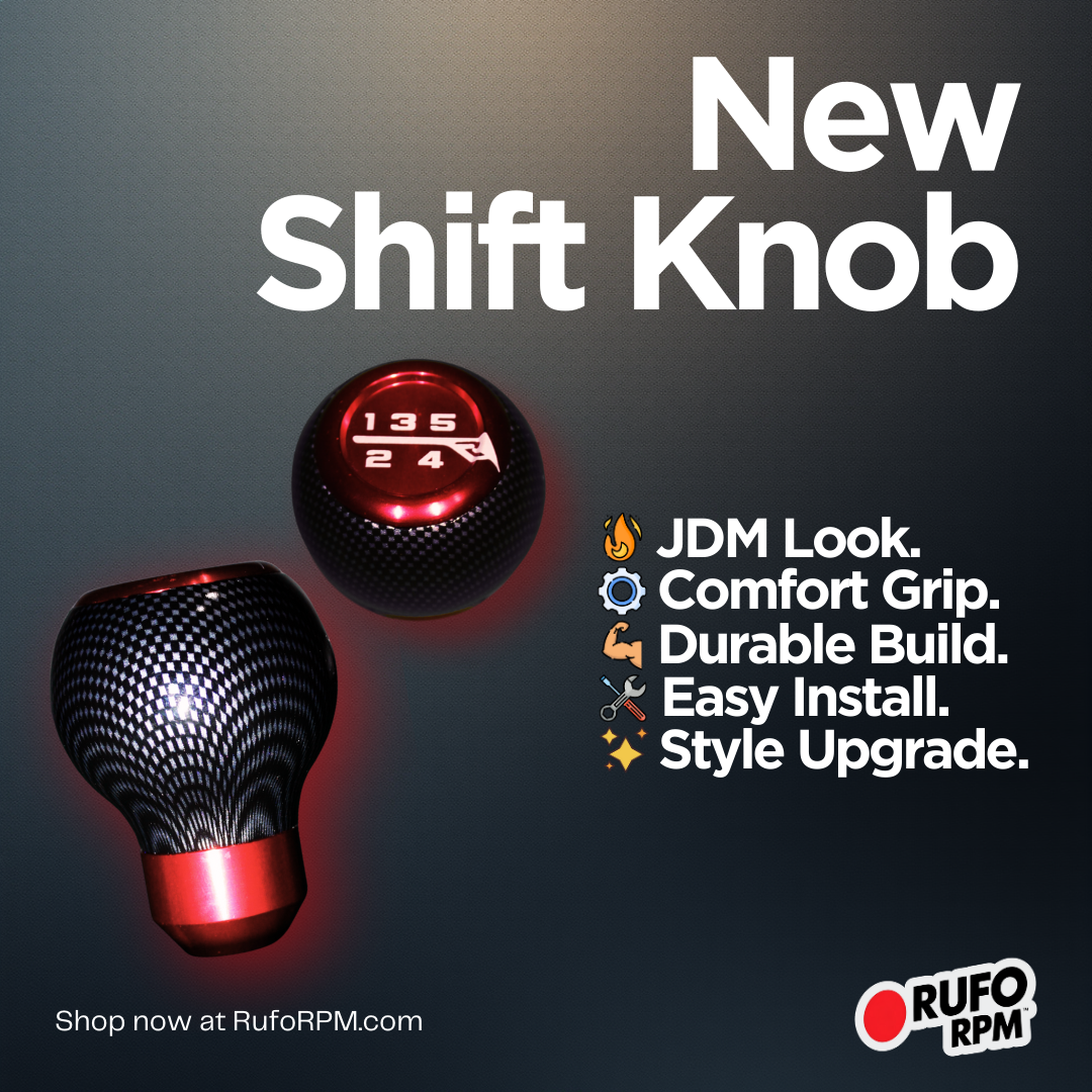 RufoRPM™ Carbon-Style Shift Knob | Forged Look Performance Upgrade (Manual Transmission)
