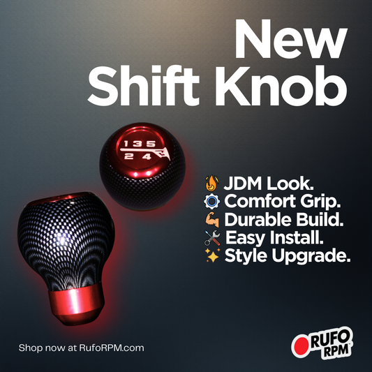 RufoRPM™ Carbon-Style Shift Knob | Forged Look Performance Upgrade (Manual Transmission)
