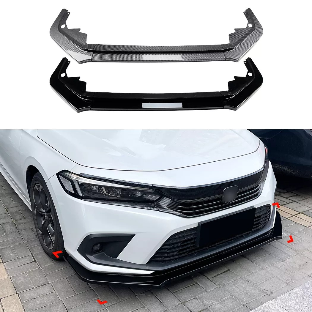 Front Bumper Lip Splitter for Honda Civic 11th Gen Series 2021+