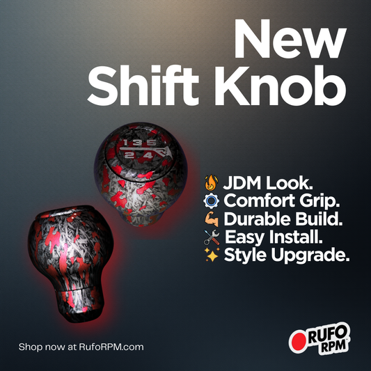 RufoRPM™ Carbon-Style Shift Knob | Forged Look Performance Upgrade (Manual Transmission)