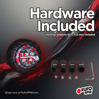 RufoRPM™ Carbon-Style Shift Knob | Forged Look Performance Upgrade (Manual Transmission)
