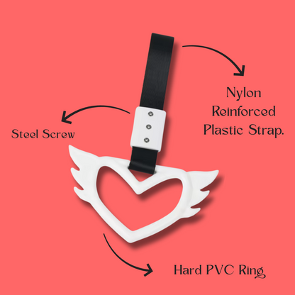 RufoRPM™ JDM Tsurikawa Winged Heart Shape.