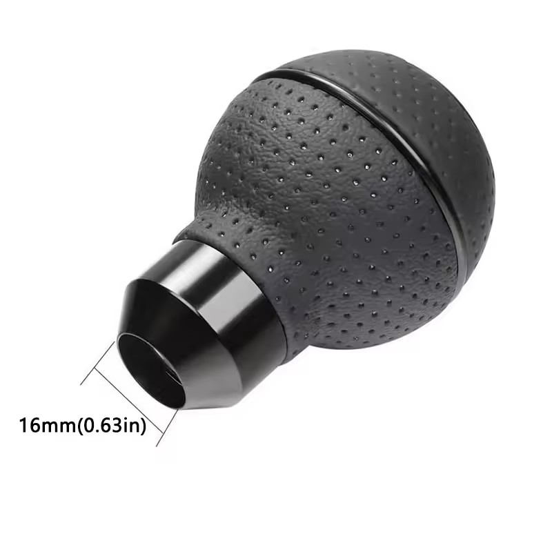 5-Speed Leather Shift Knob – Universal Fit for Manual Cars, Trucks & SUVs