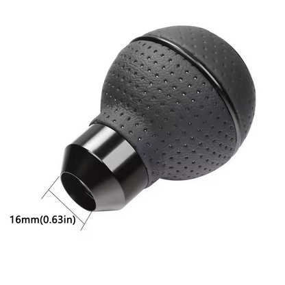 RufoRPM™ 5-Speed Leather Shift Knob – Universal Fit for Manual Cars, Trucks & SUVs