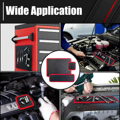 RufoRPM™ Magnetic Work Mat Set (3PCS) – Engine Bay Tool Organizer | No-Lose Bolt System