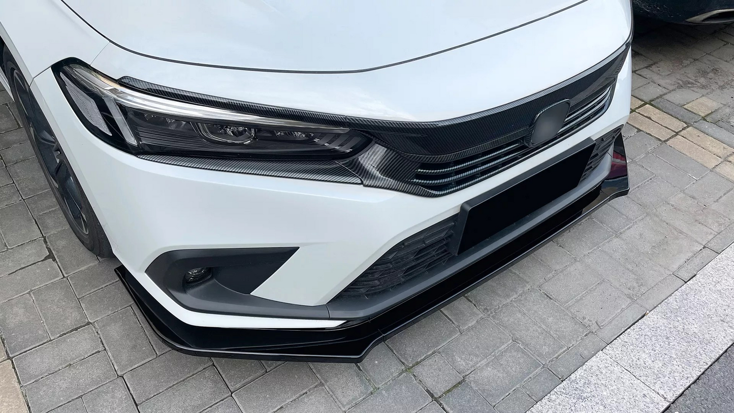 Front Bumper Lip Splitter for Honda Civic 11th Gen Series 2021+